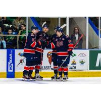 Regina Pats' Zach Moore amd Tye Spencer on game night